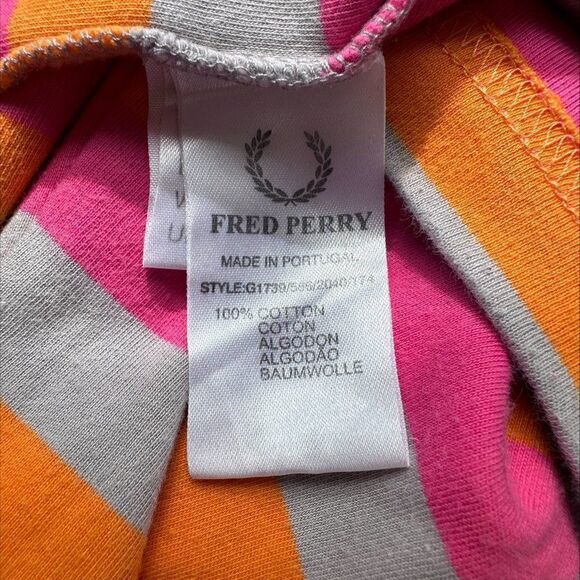 Fred Perry all cotton knit long sleeved zippered turtle neck sz 12 for layering - Picture 4 of 15